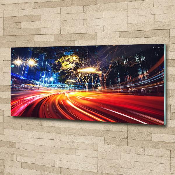 Quadro in vetro Velocità in città