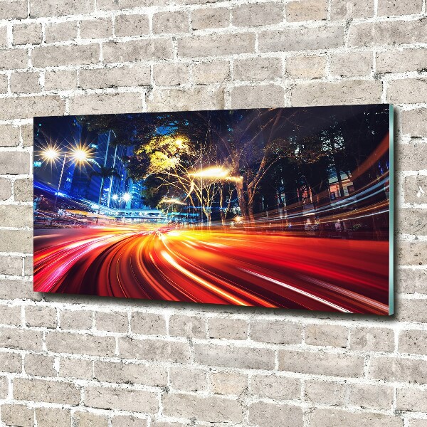 Quadro in vetro Velocità in città