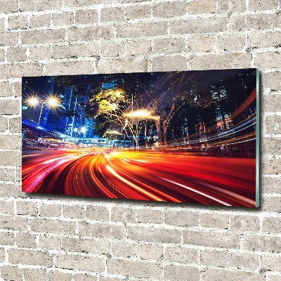 Quadro in vetro Velocità in città