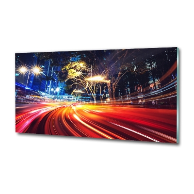 Quadro in vetro Velocità in città