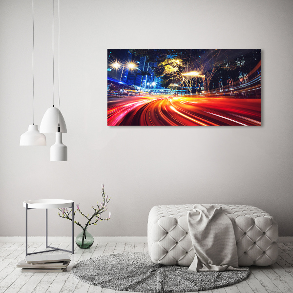 Quadro in vetro Velocità in città