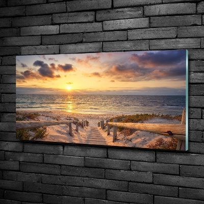 Quadro in verde Sentiero per la spiaggia