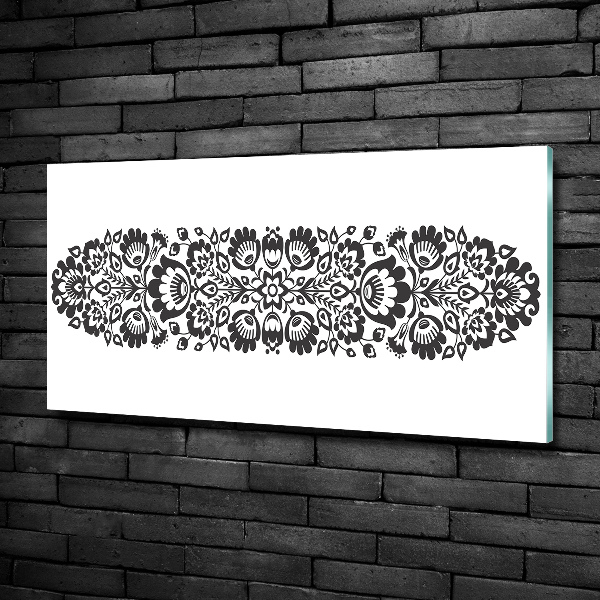 Quadro in verde Fiori popolari