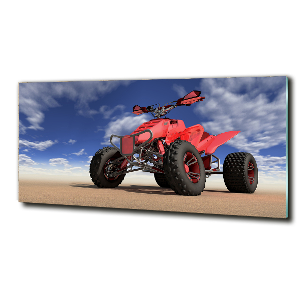 Quadro in verde Quad nel deserto