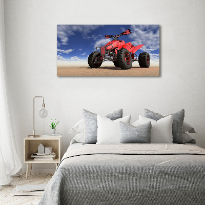 Quadro in verde Quad nel deserto