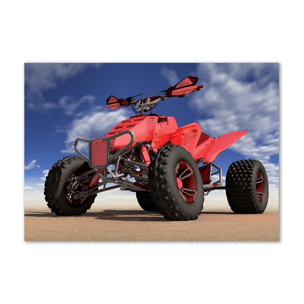 Quadro in verde Quad nel deserto