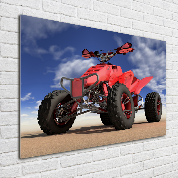 Quadro in verde Quad nel deserto