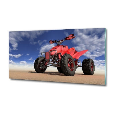Quadro in verde Quad nel deserto