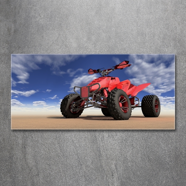 Quadro in verde Quad nel deserto