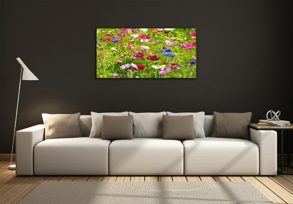 Quadro vetro Fiori selvatici