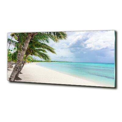 Quadro su vetro Spiaggia tropicale