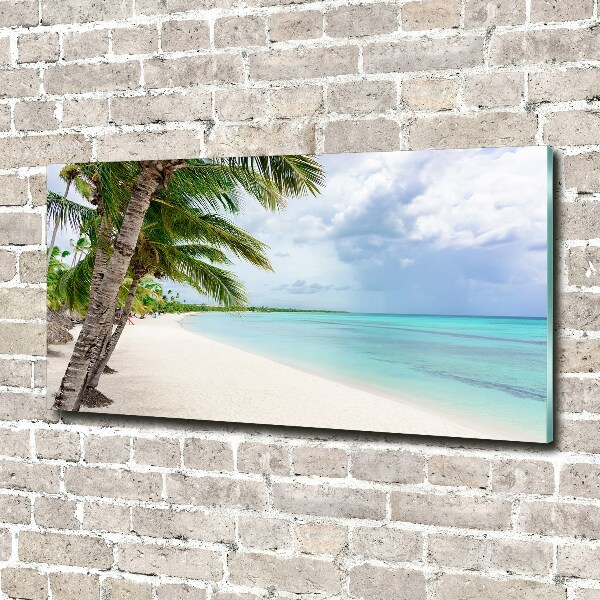 Quadro su vetro Spiaggia tropicale