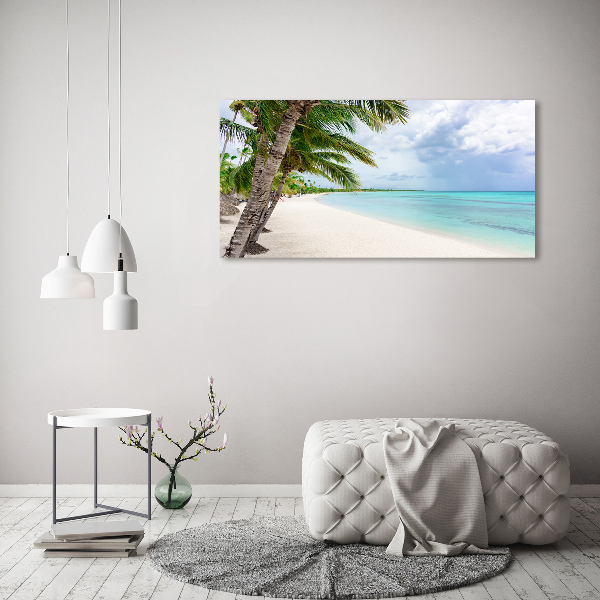Quadro su vetro Spiaggia tropicale