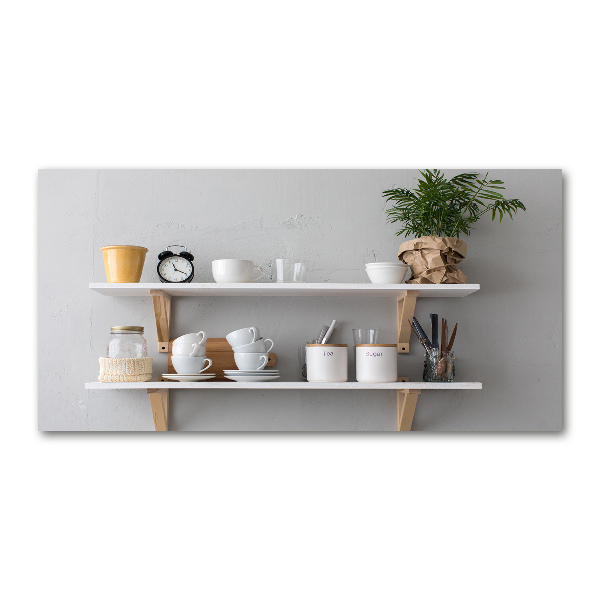 Quadro vetro Decorazioni sullo scaffale