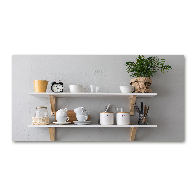 Quadro vetro Decorazioni sullo scaffale