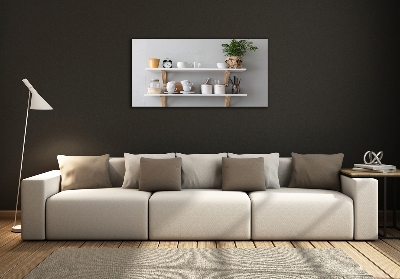 Quadro vetro Decorazioni sullo scaffale