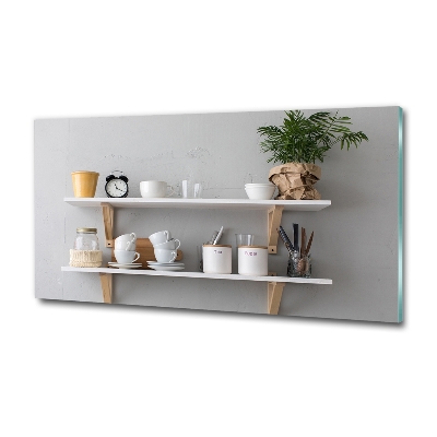 Quadro vetro Decorazioni sullo scaffale