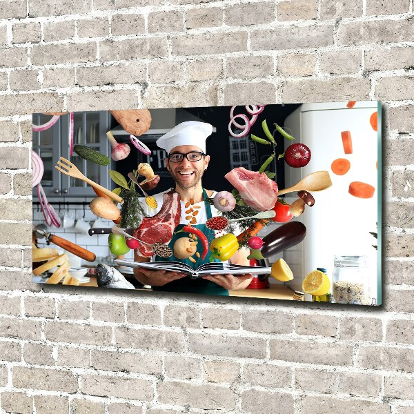 Quadro vetro Ricette dello chef