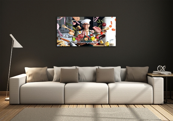 Quadro vetro Ricette dello chef