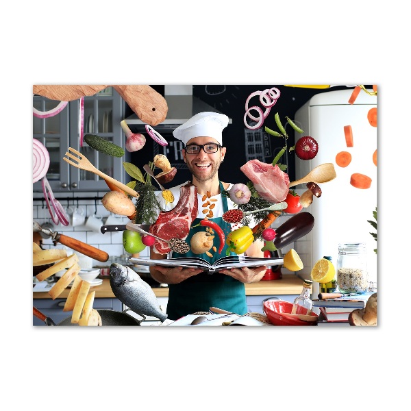 Quadro vetro Ricette dello chef