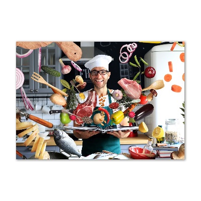 Quadro vetro Ricette dello chef