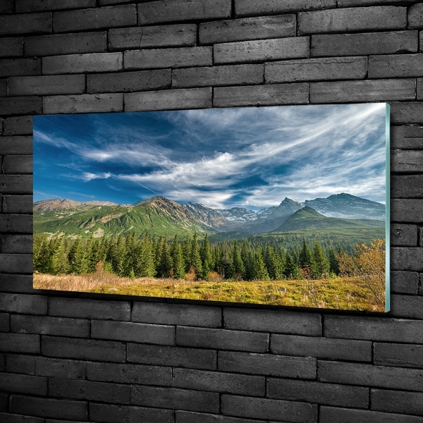Quadro vetro Autunno sui Monti Tatra