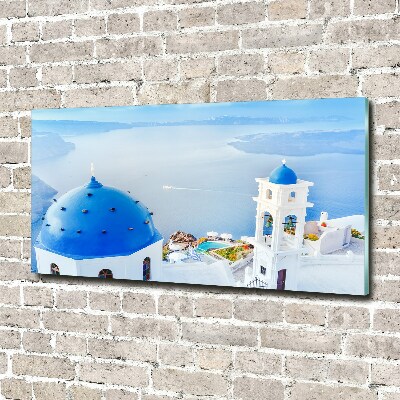 Quadro vetro Santorini, Grecia