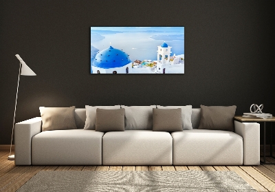 Quadro vetro Santorini, Grecia