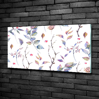 Quadro vetro Foglie