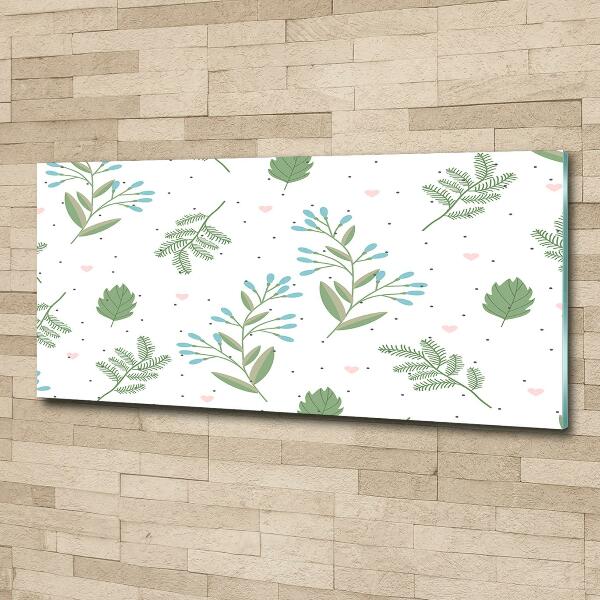 Quadro in verde Foglie