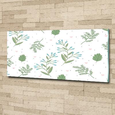 Quadro in verde Foglie