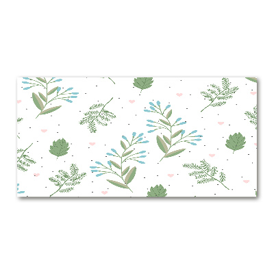 Quadro in verde Foglie