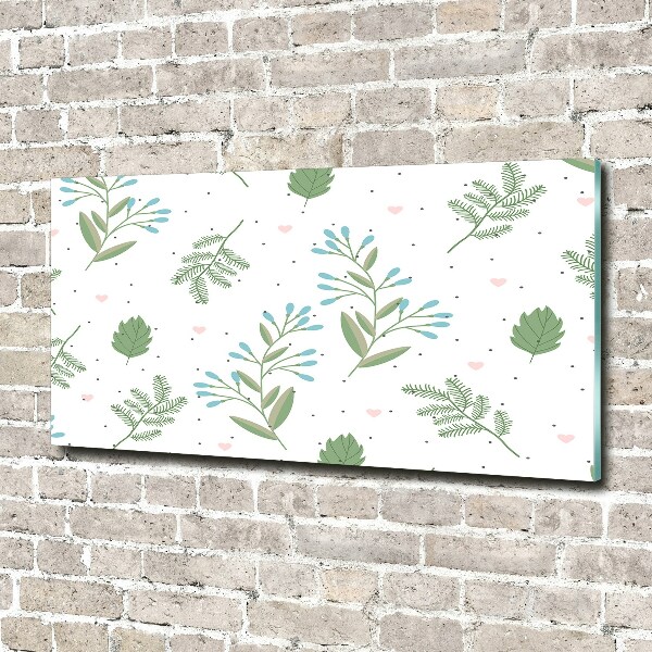 Quadro in verde Foglie