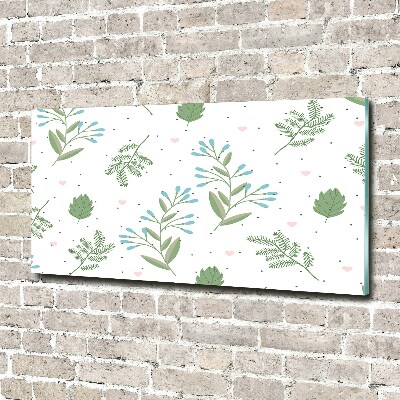 Quadro in verde Foglie