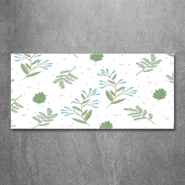 Quadro in verde Foglie