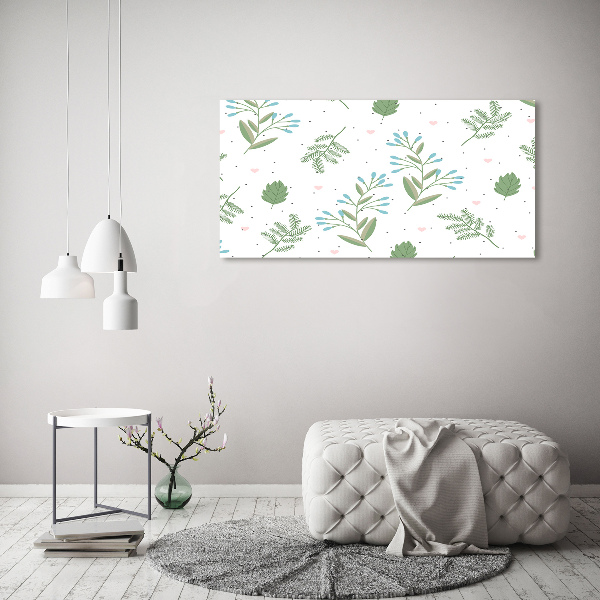 Quadro in verde Foglie
