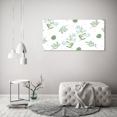 Quadro in verde Foglie