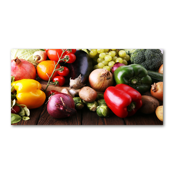 Quadro in verde Verdura e frutta