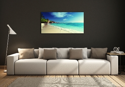 Quadro in verde Spiaggia delle Seychelles