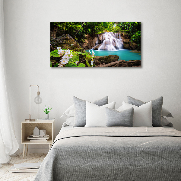 Quadro su vetro Cascata in Thailandia