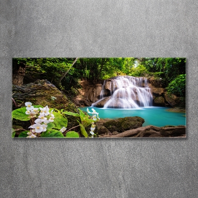 Quadro su vetro Cascata in Thailandia