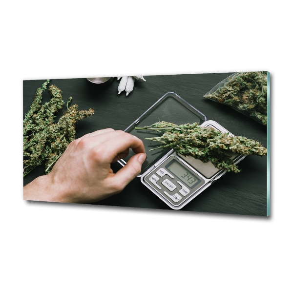 Quadro in vetro Cime di marijuana