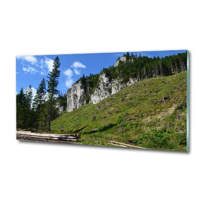 Quadro in verde Cime rocciose
