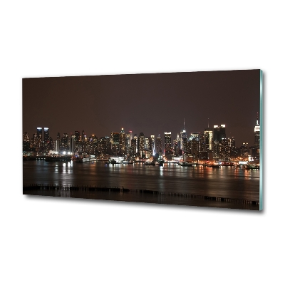 Quadro su vetro New York di notte