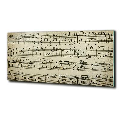 Quadro su vetro Note sul pentagramma