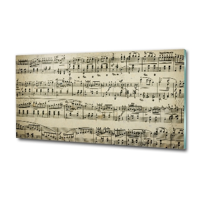 Quadro su vetro Note sul pentagramma