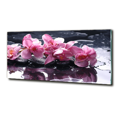 Quadro su vetro Orchidea rosa