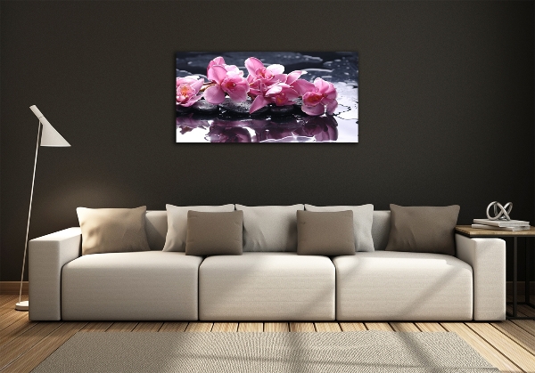 Quadro su vetro Orchidea rosa