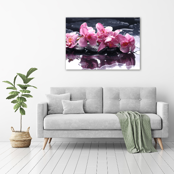 Quadro su vetro Orchidea rosa