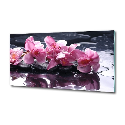 Quadro su vetro Orchidea rosa